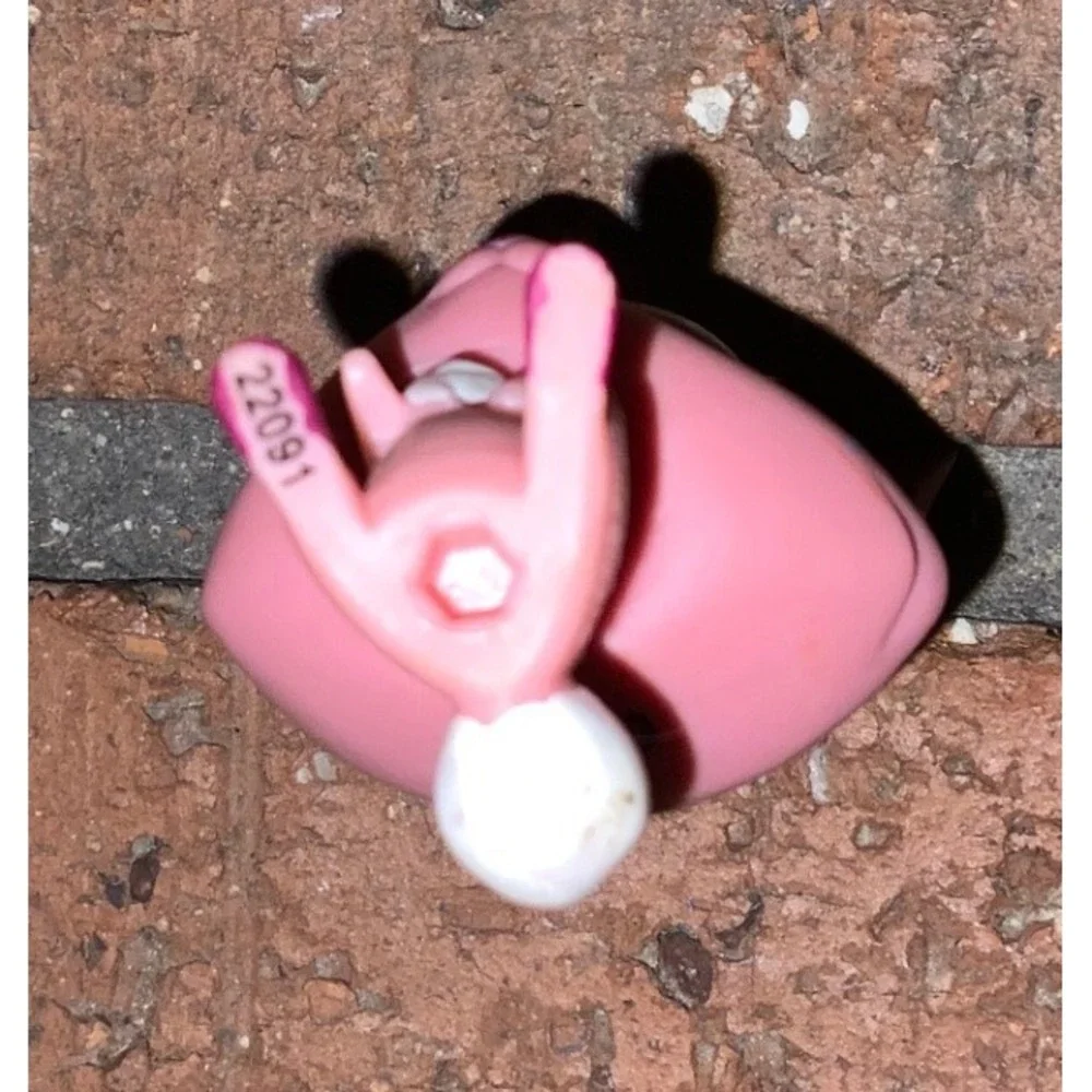 Hasbro Littlest Pet Shop LPS Pink Purple Star Eye Bunny Rabbit Figure #2691